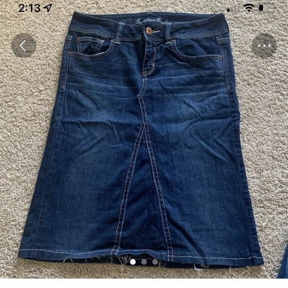 denim midi skirts - Picture 7 of 15